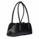 Bolso de Hombro Granulado con Logo Emblemático  CALVIN KLEIN