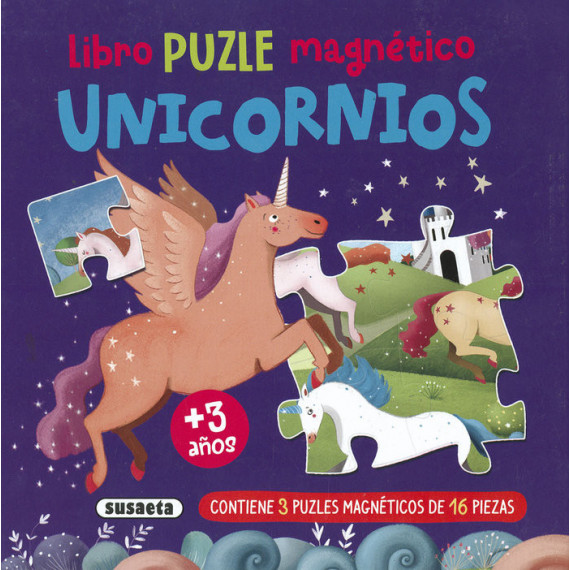 Libro Puzle Magnetico. Unicornios
