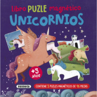 Libro Puzle Magnetico. Unicornios