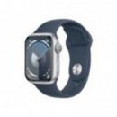 Apple Watch S9 41mm GPS Bluetooth Aluminio Plata/Azul (MR913QL/A)