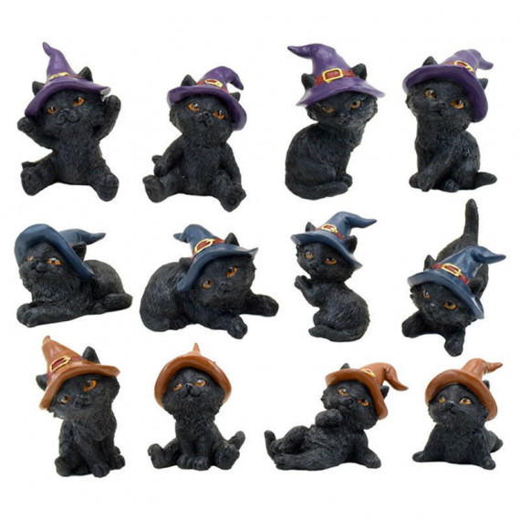 Figura Gato Negro Bruja