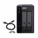 Unidad Externa QNAP 2 Hdd 3.5-2.5 TR-002 Usb-c