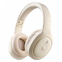 Auriculares NGS Artica Tempest Wireless Bluetooth/microfono/jack Beige