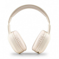 Auriculares NGS Artica Tempest Wireless Bluetooth/microfono/jack Beige