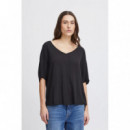 Camisas y Tops Blusa ICHI Marrakech Black