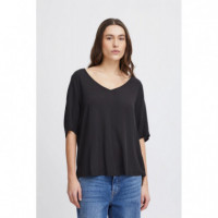 Camisas y Tops Blusa ICHI Marrakech Black