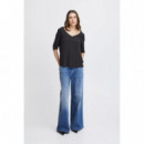Camisas y Tops Blusa ICHI Marrakech Black