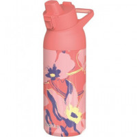 QUOKKA Termo Sipper Tide Coral Sketch 700ML 12H FRIO/36H Hielo - Guanxe Atlantic Marketplace