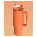 QUOKKA Termo Stream Papaya Orange 950ML 8H CALIENTE/16H FRIO/48H Hielo