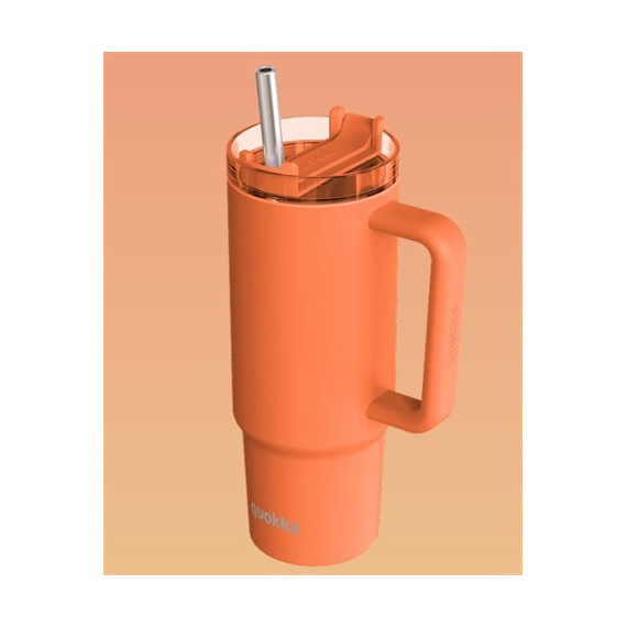 QUOKKA Termo Stream Papaya Orange 950ML 8H CALIENTE/16H FRIO/48H Hielo