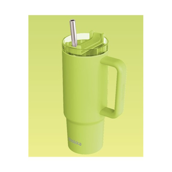 QUOKKA Termo Stream Verde Manzana 950ML 8H CALIENTE/16H FRIO/48H Hielo