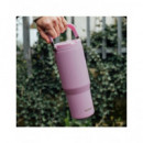QUOKKA Termo Cool con Asa Blossom  Rosa 860ML 6H CALIENTE/18H FRIO/48 Hielo