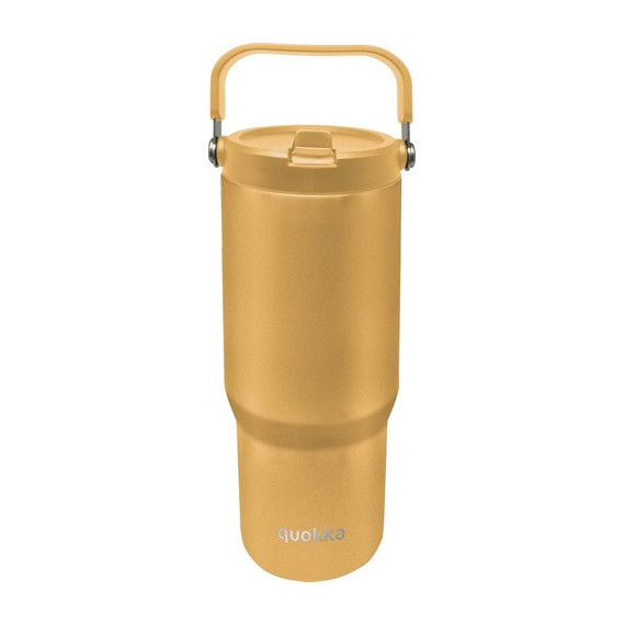 QUOKKA Termo Cool con Asa Amarillo Saffron 860ML 6H CALIENTE/18H FRIO/48 Hielo