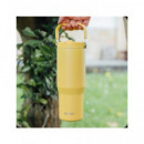 QUOKKA Termo Cool con Asa Amarillo Saffron 860ML 6H CALIENTE/18H FRIO/48 Hielo