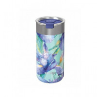 QUOKKA Termo Boost con Infusionador 400ML Azul Irises 4H CALIENTE/10H FRIO/24H Hielo - Guanxe Atlantic Marketplace