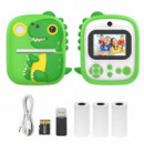 Cámara Infantil KOOLTECH IKIDS3 con Impresión Instantánea 1080P, Pantalla de 2.4", Cámaras Duales y Juegos Integrados