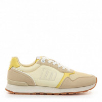 MUSTANG Zapatillas Amarillas con Detalles en Beige 60909-C59961 - Guanxe Atlantic Marketplace