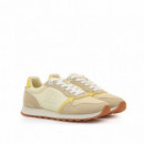 Mustang Zapatillas amarillas con detalles en beige 60909-C59961
