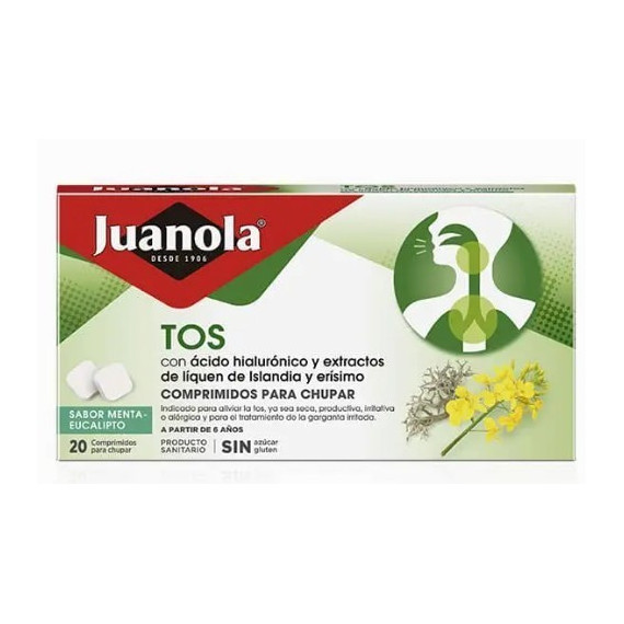 JUANOLA Tos 20 Comps para Chupar Menta/eucalipto