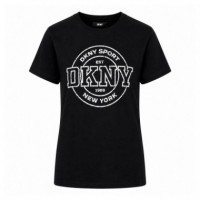 Camiseta Collegiate Medallion Logo  DKNY