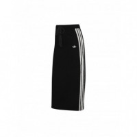ADIDAS ORIGINALS - Knit Skirt - Black White - KS9373/BLACK White