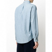 Polo RALPH LAUREN - Cubdppcs Long Sleeve Sport Shirt - Chambray - 710792042001/CHAMBRAY