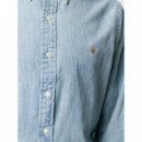 Polo RALPH LAUREN - Cubdppcs Long Sleeve Sport Shirt - Chambray - 710792042001/CHAMBRAY