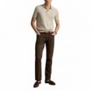 Polo RALPH LAUREN - Short Sleeve Standard Fit Knit Polo - Light Walnut Brown Hthr - 710980682504/LIGHT Walnut Brown Hthr