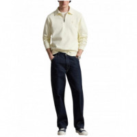 Polo RALPH LAUREN - Long Sleeve 1/4 Zip Sweatshirt - Clubhouse Cream - 710B18911002/CLUBHOUSE Cream