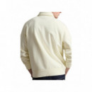 Polo RALPH LAUREN - Long Sleeve 1/4 Zip Sweatshirt - Clubhouse Cream - 710B18911002/CLUBHOUSE Cream