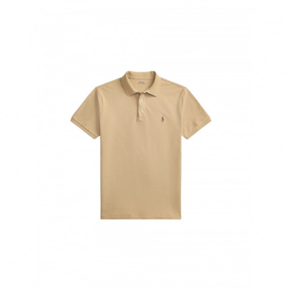 Polo RALPH LAUREN - Short Sleeve Custom Slim Fit Polo - Vintage Khaki C8888 - 710941439511/VINTAGE Khaki C8888