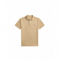 Polo RALPH LAUREN - Short Sleeve Custom Slim Fit Polo - Vintage Khaki C8888 - 710941439511/VINTAGE Khaki C8888