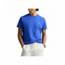 Polo RALPH LAUREN - Short Sleeve Custom Slim Fit Cotton T-shirt - New Iris Blue C1730 - 710671438532/NEW Iris Blue C1730