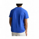 Polo RALPH LAUREN - Short Sleeve Custom Slim Fit Cotton T-shirt - New Iris Blue C1730 - 710671438532/NEW Iris Blue C1730