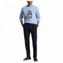Polo RALPH LAUREN - Long Sleeve Bear Jumper - Newport Bear Office Blue - 710B18538001/NEWPORT Bear Office Blue