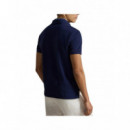 Polo RALPH LAUREN - Short Sleeve Custom Slim Fit Bear Polo - Newport Bear Newport Navy - 710B18546001/NEWPORT Bear Newport Navy