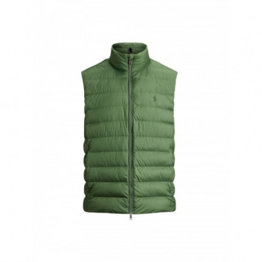 Polo RALPH LAUREN - Sleevless Padded Recycled Polyester Zip Vest - Fatigue - 710B20425003/FATIGUE