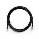 GEMBIRD Cable Telefono RJ11 6P4C 2M Negro