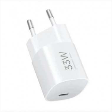 Cargador de Red Xiaomi GaN Universal de Pared 33W USB-C Blanco (BHR087LEU)