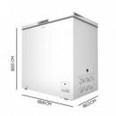 Congelador Bolero Coolmarket Chest 199 White E 82,3X55,6X83,5 Cm  CECOTEC