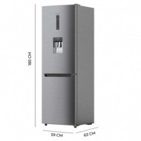 Bolero Coolmarket Combi 322 Wd Inox E 59,5X63,5X185,5 Cm  CECOTEC