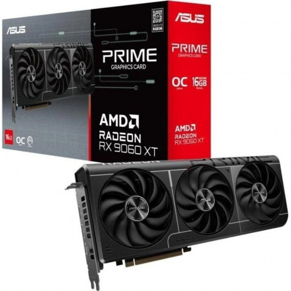 Tarjeta de Video ASUS Radeon Prime Rx 9060 Xt 16GB Oc GDRR6 Pcie