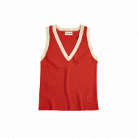 Camisetas Mujer Top BOBO CHOSES Calado Rojo