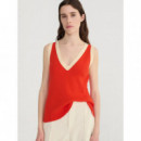 Camisetas Mujer Top BOBO CHOSES Calado Rojo