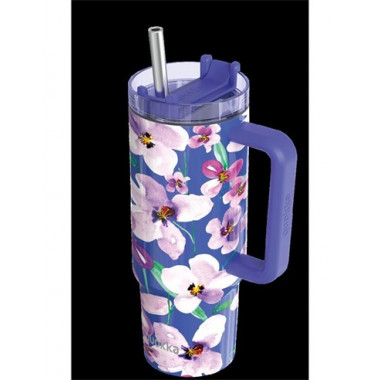 QUOKKA Termo Stream Flower Dusk 950Ml 8H Caliente/16h Frio/48H Hielo
