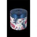 QUOKKA Termo Para Comida 600Ml Blue Garden 6h Calor/ 8h Frio