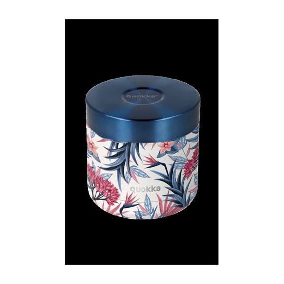 QUOKKA Termo Para Comida 600Ml Blue Garden 6h Calor/ 8h Frio
