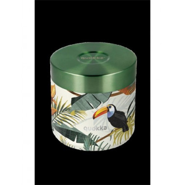 QUOKKA Termo Para Comida 600Ml Tropical 6h Calor/ 8h Frio