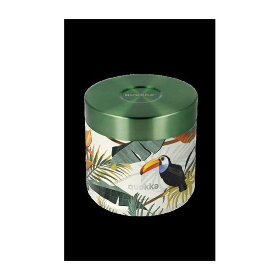 QUOKKA Termo Para Comida 600Ml Tropical 6h Calor/ 8h Frio