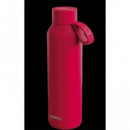 QUOKKA Botella Termo De Acero Con Colgador Cherry Rojo 12H Caliente/18H Frio/48H Hielo